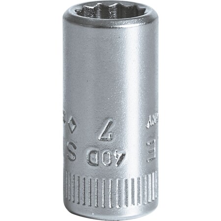 Stahlwille 6, 3 mm (1/4") Sockets Size 7 mm L.23 mm 01030007